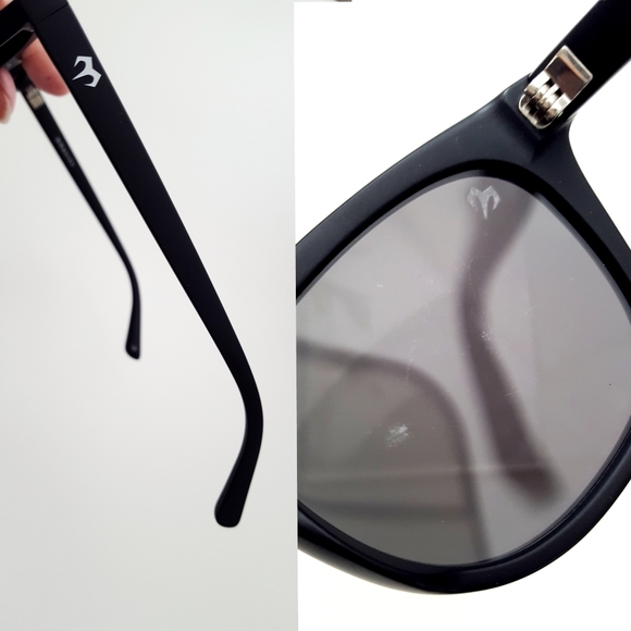 🔥Unisex Gravity😎Black Polarized UV Reflective Mirror Flat Sunglasses - Picture 8 of 9